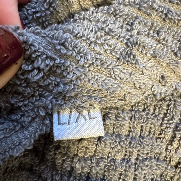 OPH Ozan Premium Home Dark Grey Sorano Turkish Cotton Bathrobe Robe - L /XL - Picture 10 of 10